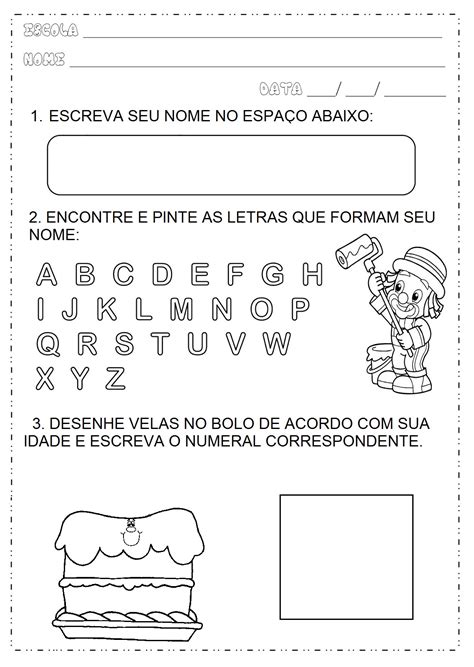 Atividades Letras Do Nome