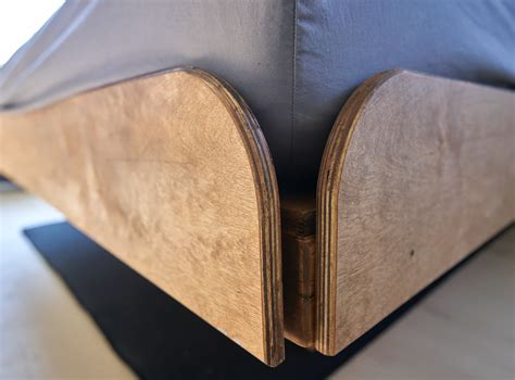 floating king bed frame slat headboard min max geek