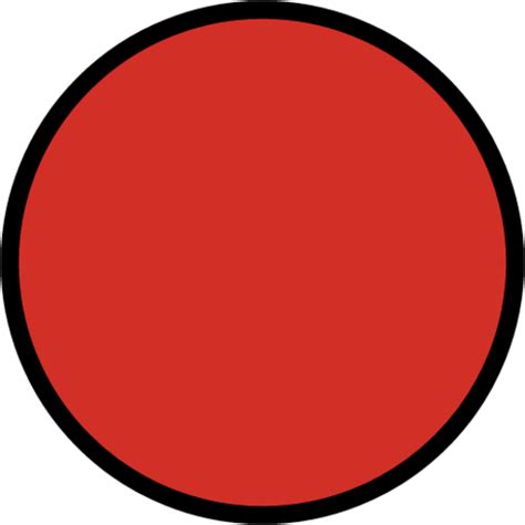 "red circle" Emoji - Download for free – Iconduck