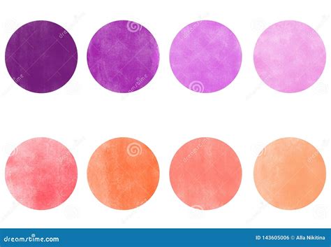 Pink and Purple Color Palette of 8 Shades Stock Illustration ...