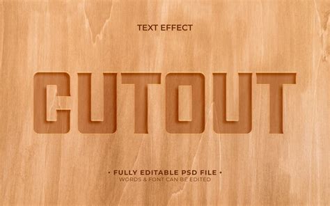Recortar efecto de texto | Archivo PSD Premium