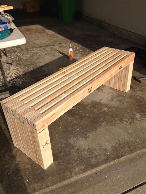 Do It Yourself Outdoor Bench : Modern Outdoor Bench | Do It Yourself Home Projects from Ana ...