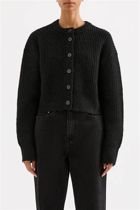 Nude Lucy Nixon Cropped Cardigan