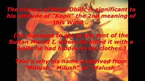 Miloš Obilić (Millush Kopili) Was Really An Serbian Hero? - YouTube