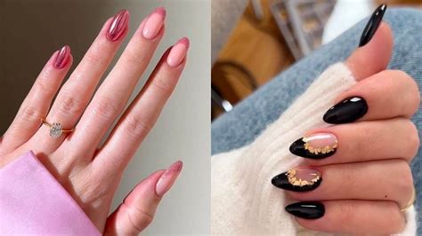 Diseños de uñas almendradas cortas: 4 estilos de manicura para un toque ...