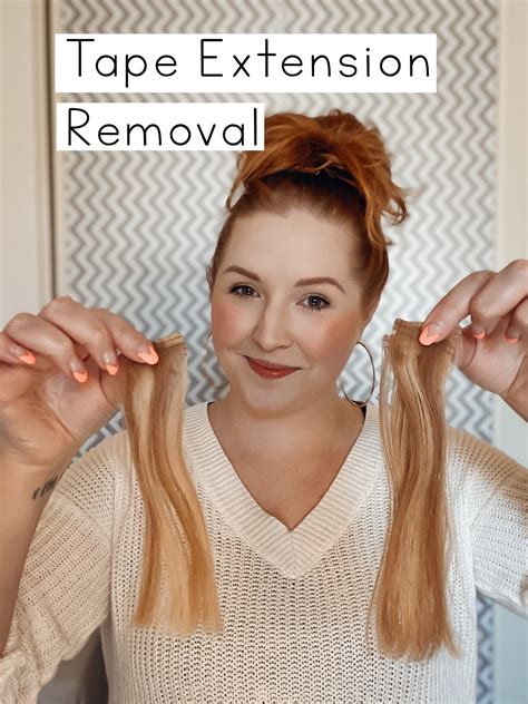 how to remove tape extensions at home