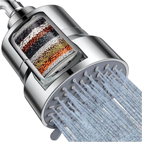 BTtideas High Pressure Filtered Shower Head, 2-in-1 20 Stage Shower