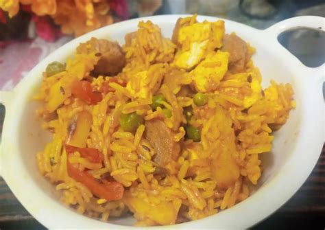 Paneer mix veg pulao Recipe by Chef Tripti Saxena - Cookpad