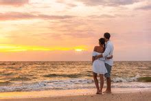 couple   beach  sunset  stock photo public domain pictures