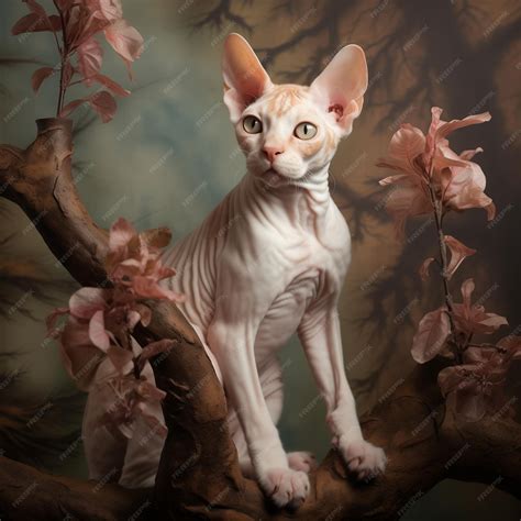 Devon rex gatito gato | Vector Premium