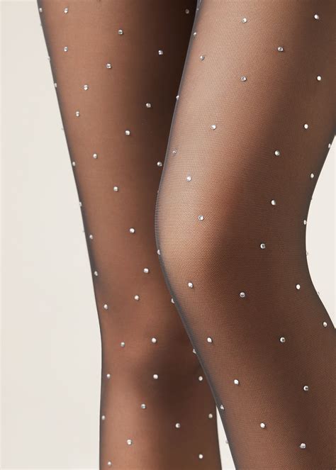 Колготки со Стразами из Тюля - Колготки с рисунком - Calzedonia