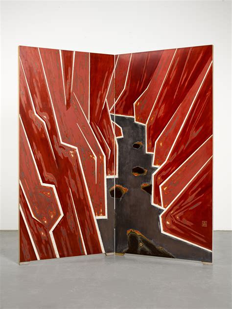 Yokoyama Gyokuho (1907-1970) | A lacquer screen | Showa period, 20th