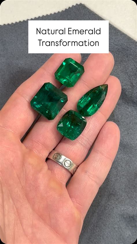 gemerald gems extraordinary emerald transformation  rough
