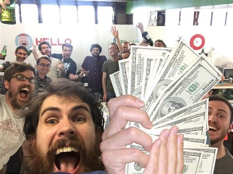 Sean Murray and the team celebrating the (financial) success of No Man ...