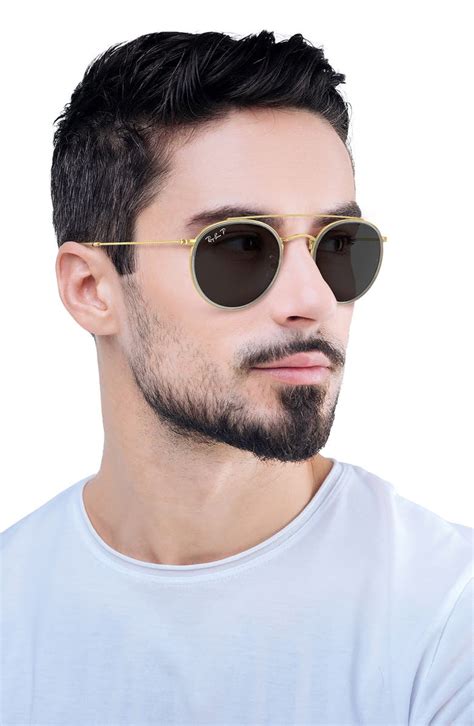 Ray-Ban 51mm Polarized Round Sunglasses | Nordstrom