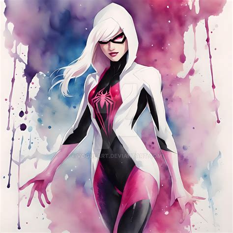 Spider Gwen Sexy Watercolour by VogueArt on DeviantArt
