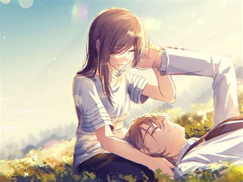 Sweet Anime Couple Wallpaper : Anime Couple Wallpaper Cute Backgrounds ...