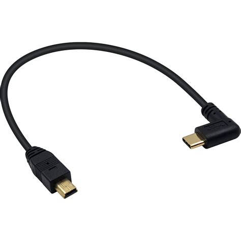 Amazon.com: Duttek Mini USB to USB C Cable, Right Angled USB C to Mini ...