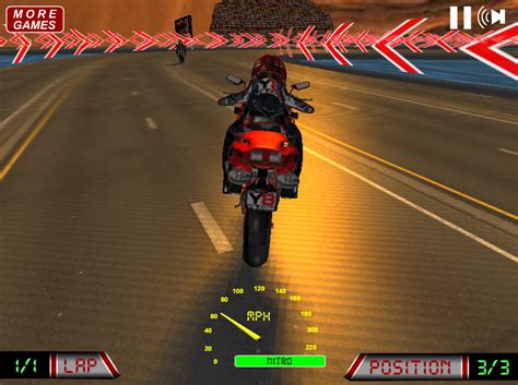 Hardcore Moto Race 3D - Play Online on Flash Museum 🕹️
