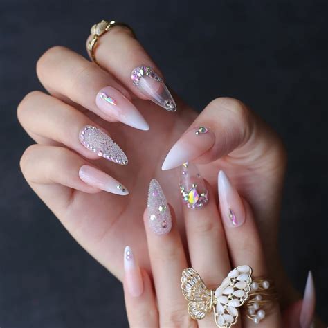 Unha De Gel Decorada Stiletto - 45 Ideias de Unha em Gel Stiletto para 2026