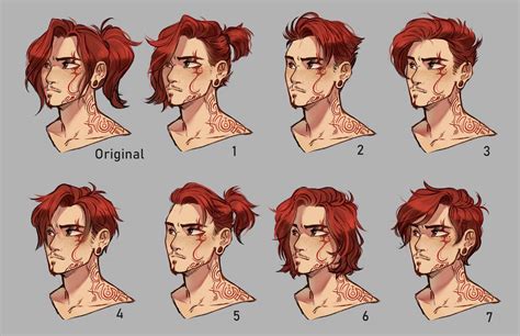 Male Hairstyles By Sellenin How To Draw Hair Drawing - vrogue.co