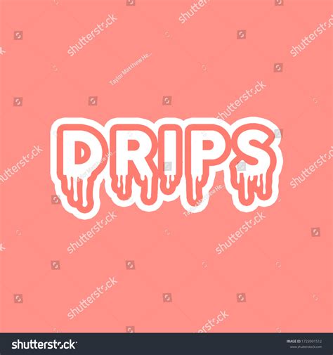 Drips Drip Logo Text Logo Stock Illustration 1723991512 | Shutterstock