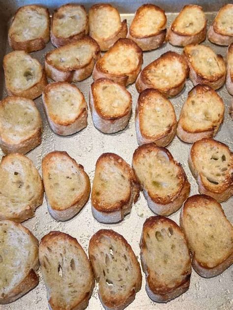 How To Make Crostini From A Baguette (Easy Appetizer) - Seanna's Kitchen