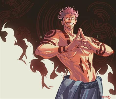jujutsukaisen sukuna pose gif sukuna  arms fanart jujitsu kaisen