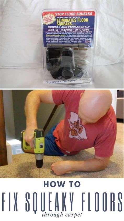 how to fix squeaky floors with carpet