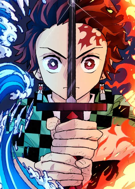 Demon Slayer - Kimetsu no Yaiba - Tanjiro Kamado Photographic Print by