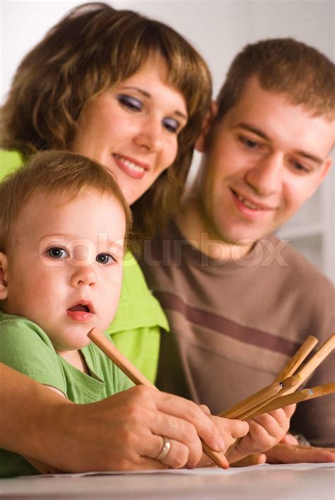 nice family tegning | Stock foto | Colourbox