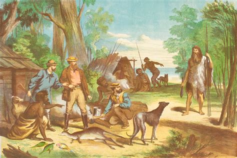 Buckley discovering himself to the early settlers, National Portrait ...