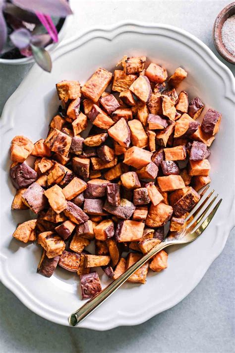 crispy roasted sweet potatoes   simple ingredients