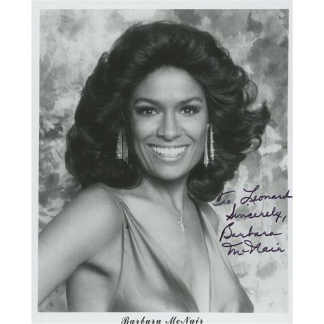 Barbara McNair signed photo