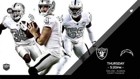 raiders reveal uniforms  thursday night football clash