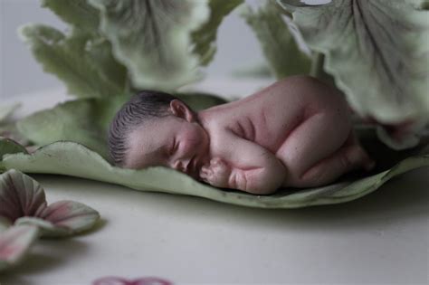 Baby made out of fondant