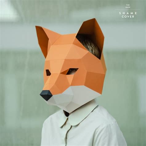 How To Make A Fox Mask With Paper at Laci Briggs blog