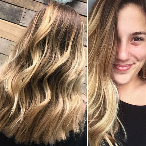 High maintenance or low effort for brunette to blonde balayage