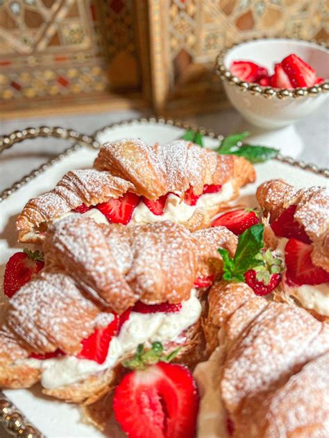 strawberry mascarpone creme croissants falasteenifoodie