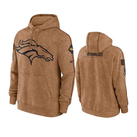 Denver Broncos Brown 2023 Salute To Service Club Hoodie - NB Jersey