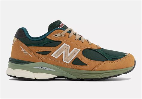 New Balance 990v3 MADE in USA Tan Green M990WG3