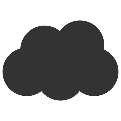 Cloud silhouette. Vector flat icon 33098583 Vector Art at Vecteezy