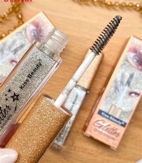 Тушь для ресниц KISS BEAUTY с блестками 殺 Выразительные блестящие ...