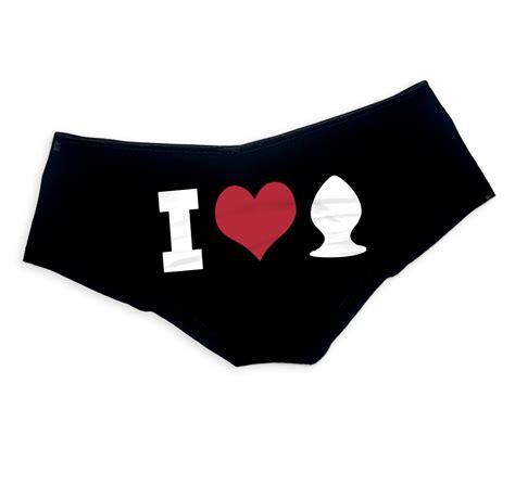 I Love Butt Plugs Panties Funny Anal S@! Funny Naughty Panties Booty