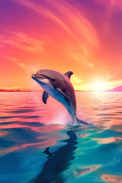 Premium AI Image | background for dolphin