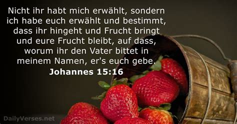 Johannes 15:16 - Bibelvers - DailyVerses.net
