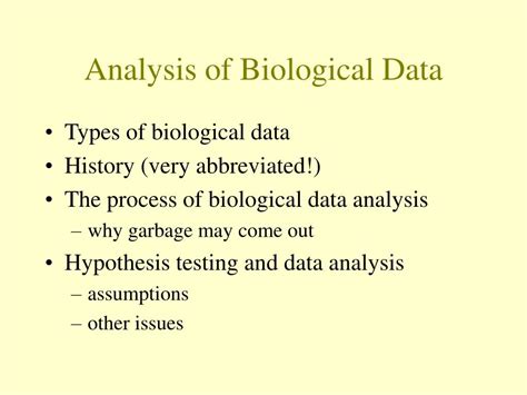 PPT - ANALYSIS OF BIOLOGICAL DATA BIOL4062/5062 PowerPoint Presentation ...