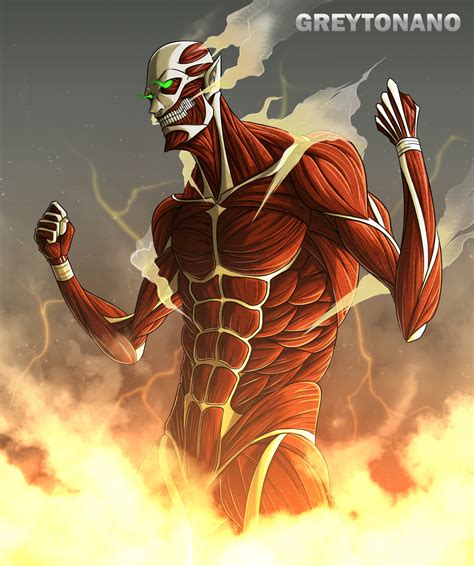 colossal titans anime colossus titan waexx