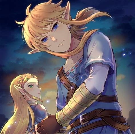 Legend of Zelda Breath of the Wild art > Link and Princess Zelda > botw ...
