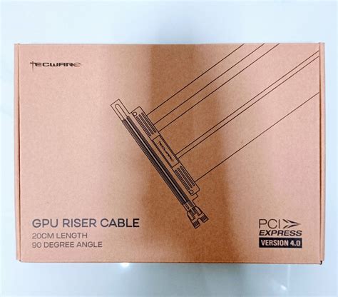 gpu pcie  riser cable computers tech parts accessories cables